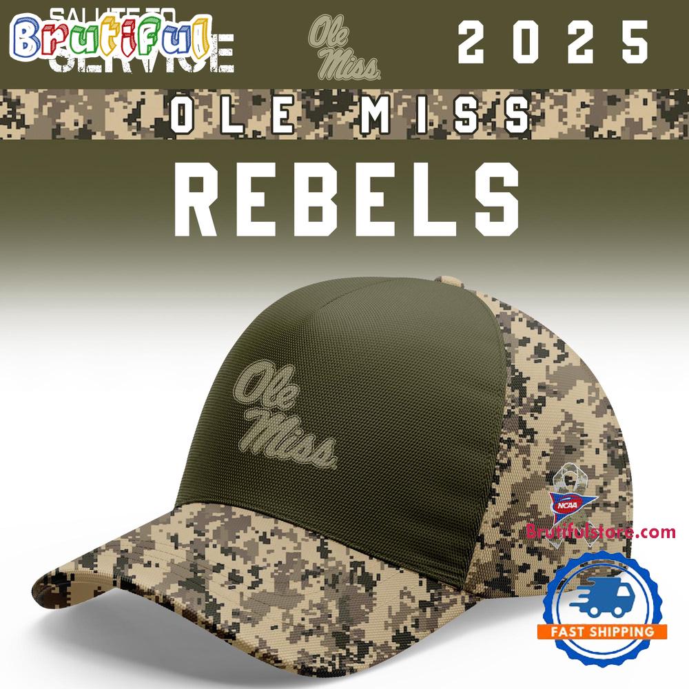 Ole Miss Rebels 2025 Ncaa Salute To Service Limited New Cap