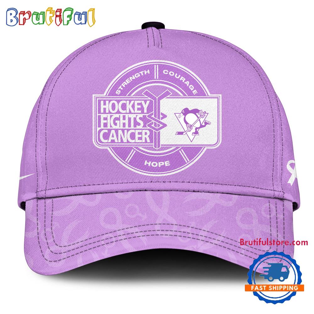 Pittsburgh Penguins 2025 Nhl Hockey Fights Cancer Limited Edition Cap