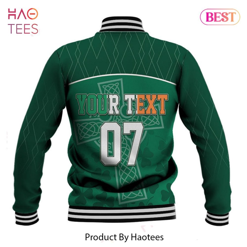 Ireland Rugby Varsity Jacket - Stylish Green Sportswear By Haotees