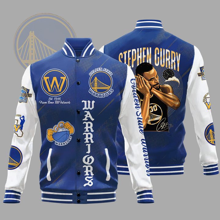 Stephen Curry Night Night V3 Varsity Jacket, Baseball Jacket
