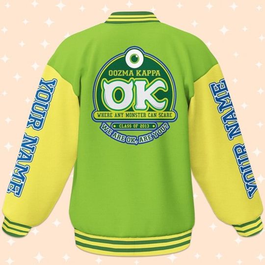Vibrant Green &amp; Yellow Varsity Jacket - Eye-Catching Design, Unisex Style, Perfect For Casual Wear