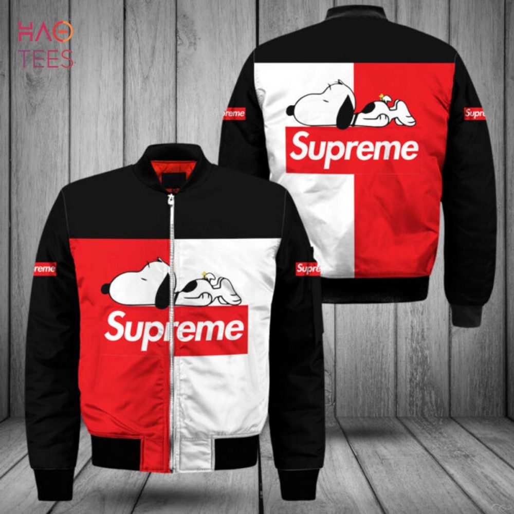 Exclusive Snoopy Supreme Bomber Jacket - Limited Edition Streetwear For Trendsetters