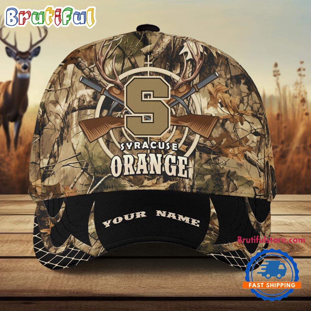 Syracuse Orange Camo Hunting Cap, Sport Team Camo Hunting Hats