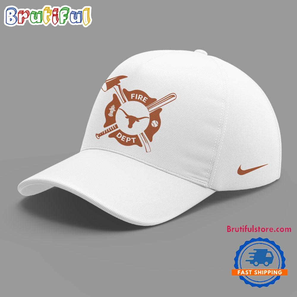 Texas Longhorns X Firefighter Appreciation Night 3D White Cap