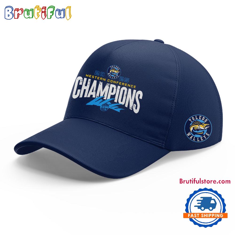 Toledo Walleye 2025 Echl Western Conference Champions Baseball Cap
