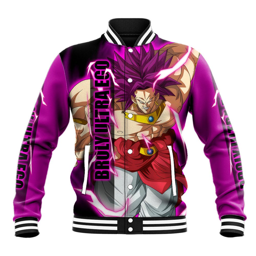 Broly Ultra Ego Anime Baseball Jacket Ts04