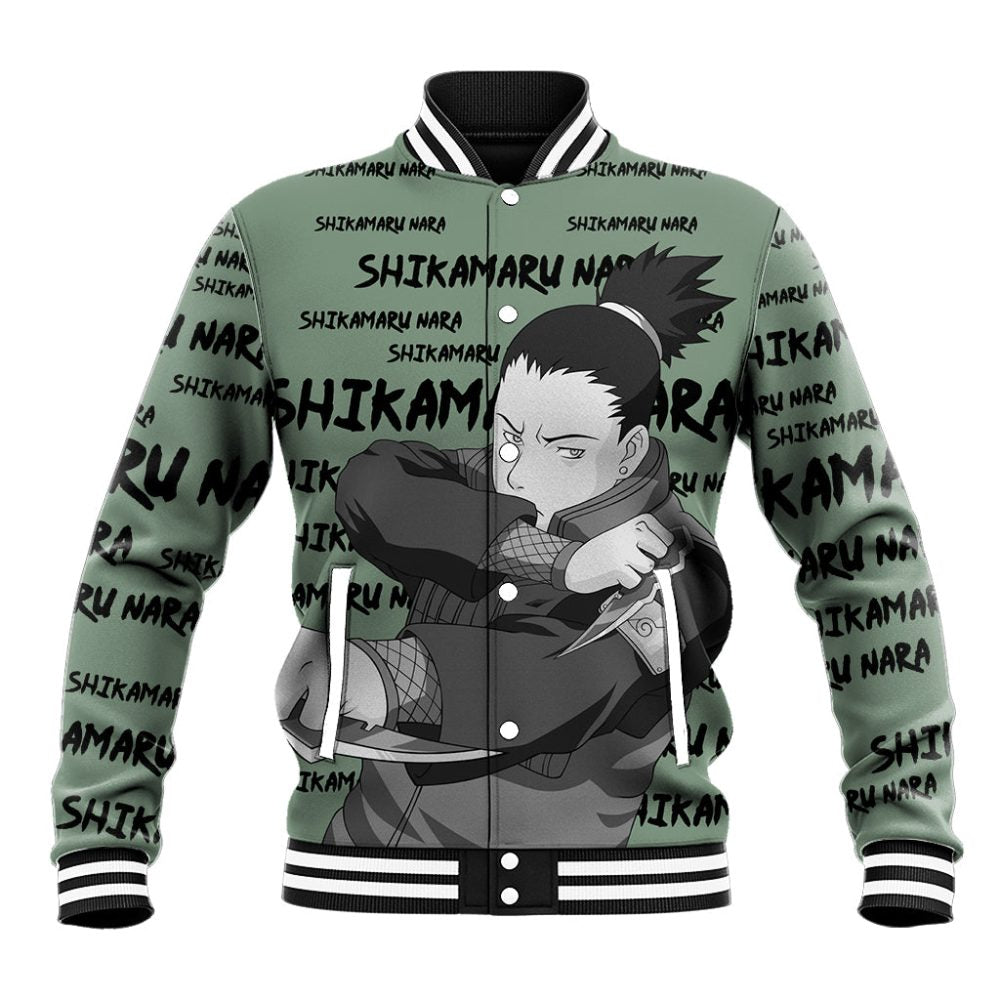 Shikamaru Nara - Style Manga Baseball Jacket Ts04
