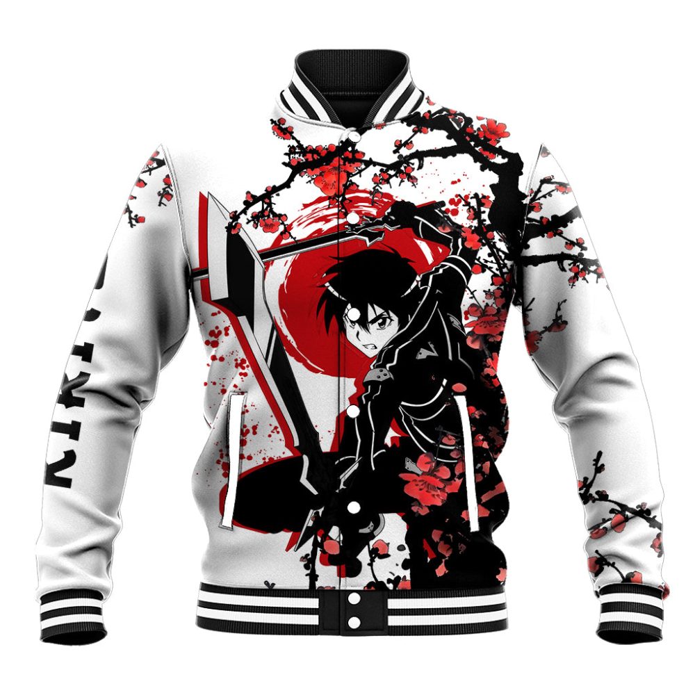 Kirito Baseball Jacket Sword Art Online Anime Japan Style Ts04