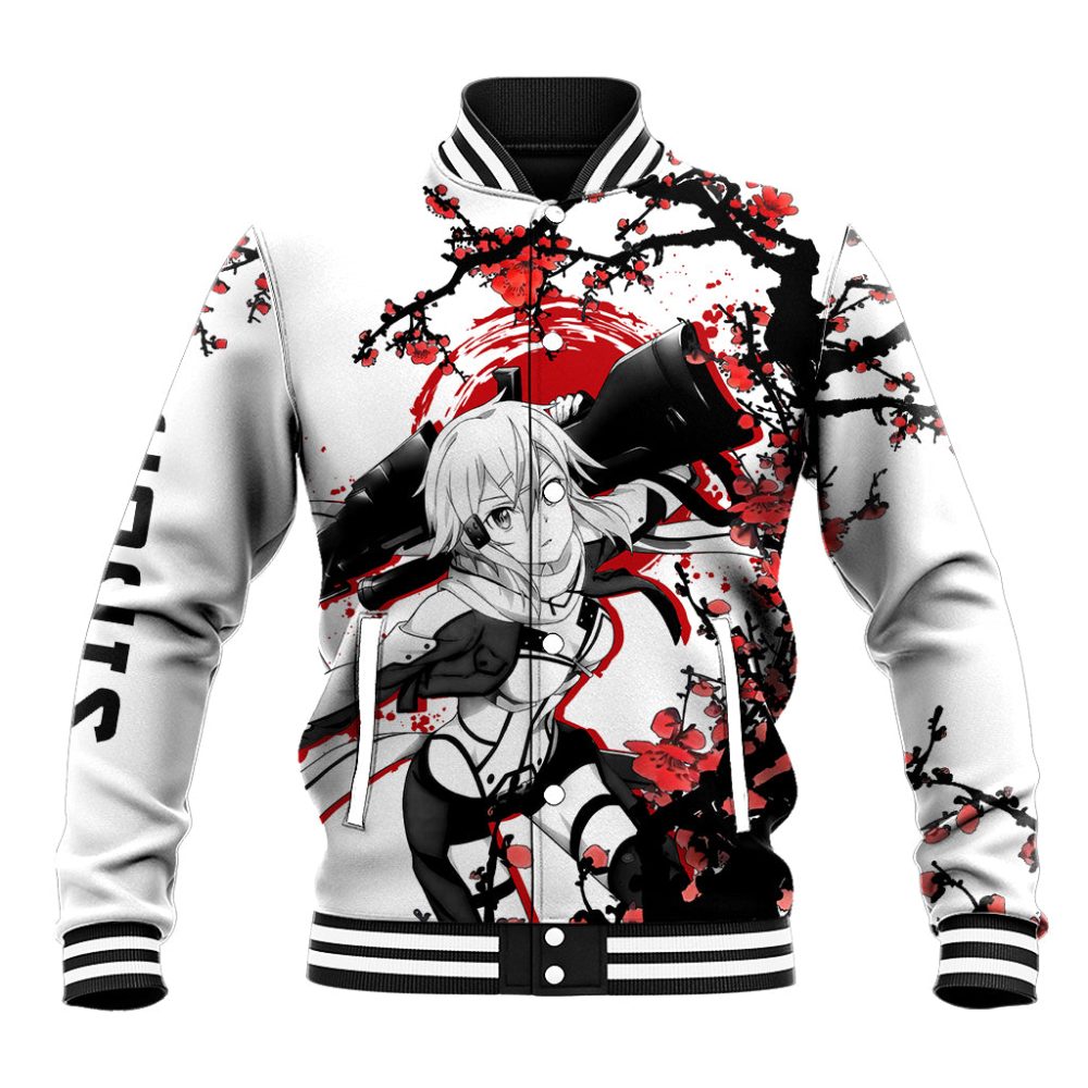 Sinon Baseball Jacket Sword Art Online Anime Japan Style Ts04