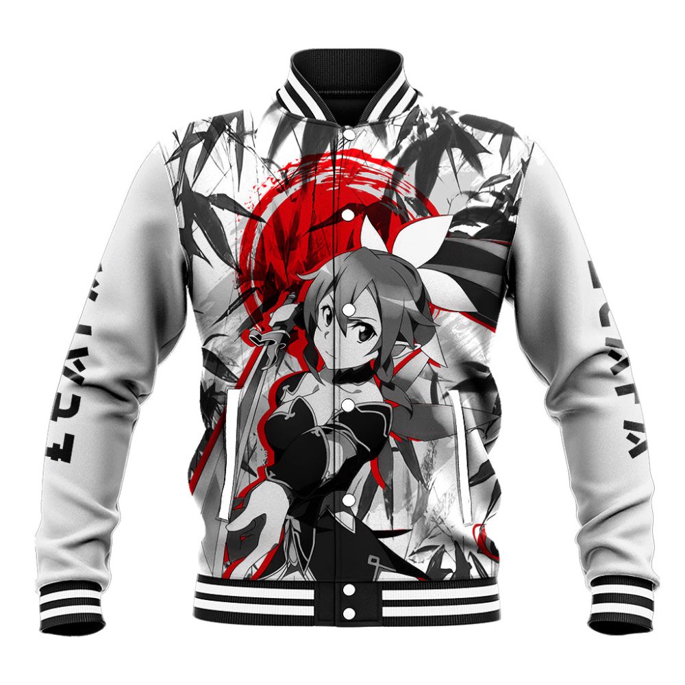 Leafa Japan Style Baseball Jacket Sword Art Online Ts04