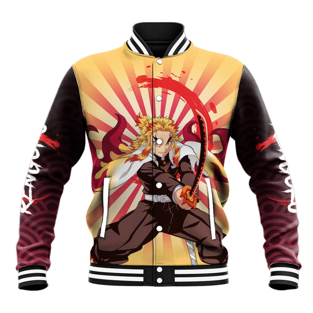 Rengoku Baseball Jacket Demon Slayer Ts04