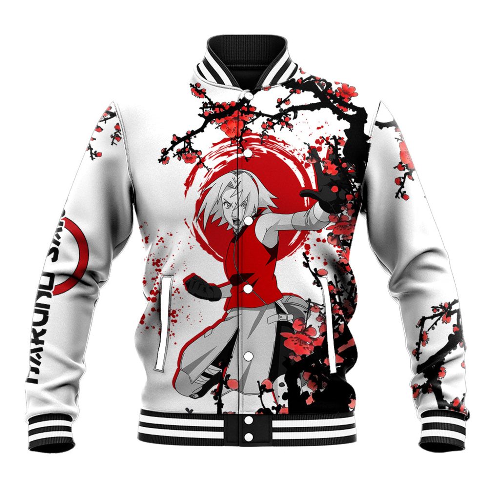 Haruno Sakura - Japan Style Anime Baseball Jacket Ts04