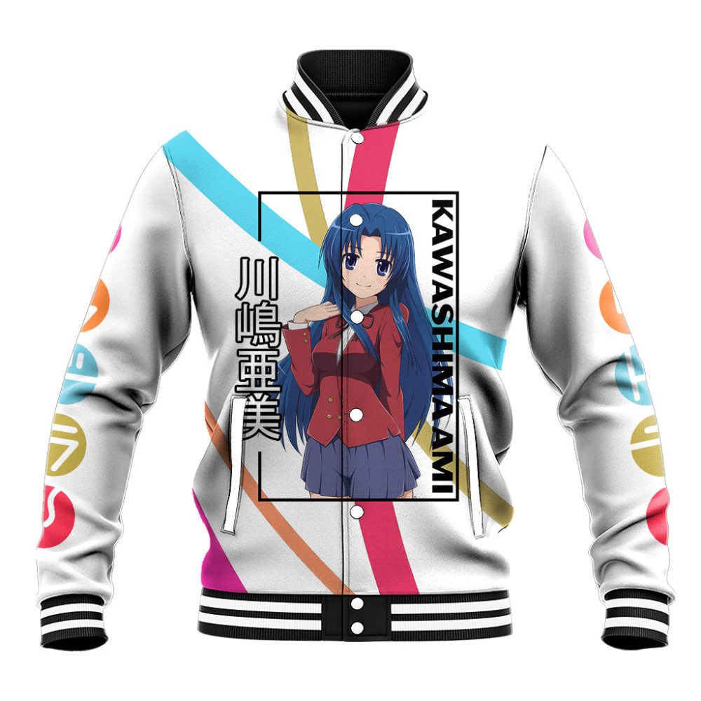 Kawashima Ami Baseball Jacket Toradora Anime Style Ts04