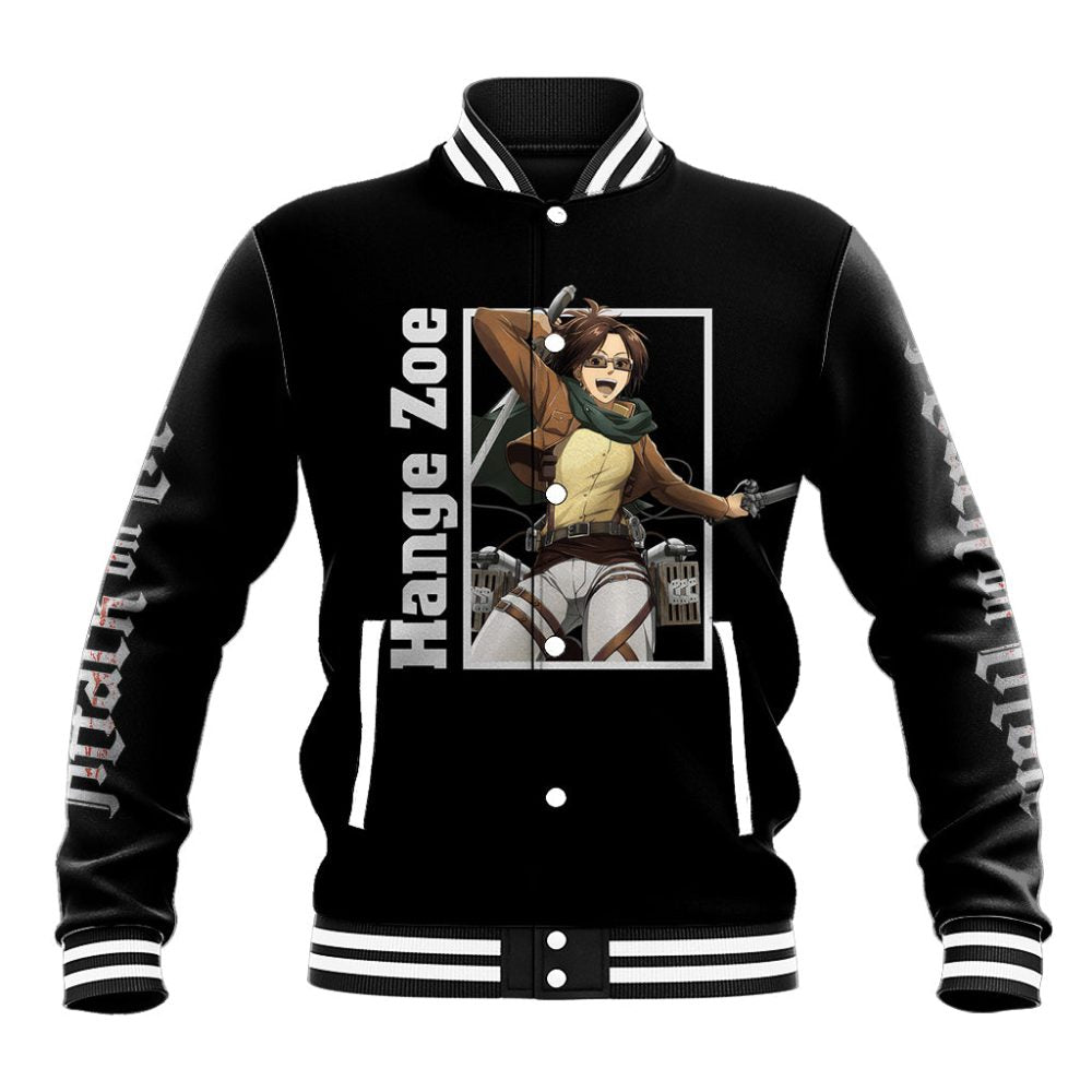 Hange Zoe Baseball Jacket Attack On Tittan Anime Style Ts04
