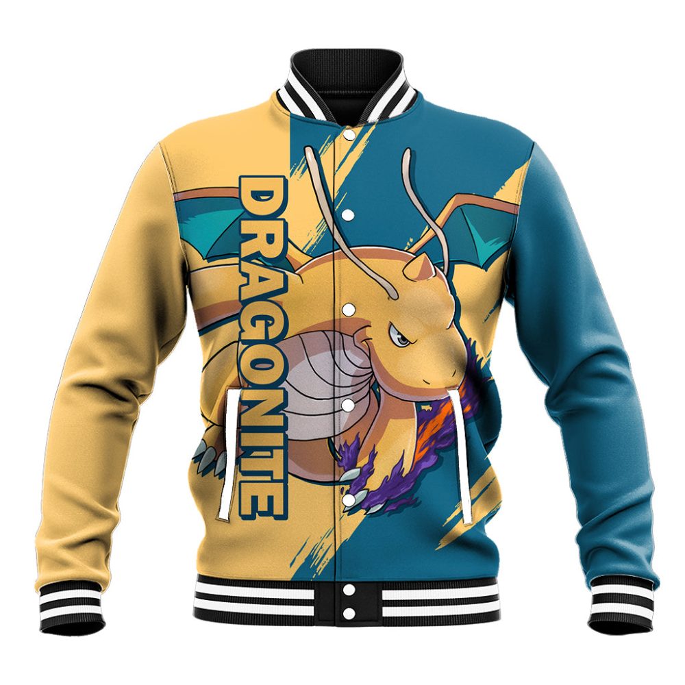 Dragonite - Pokemon Baseball Jacket Ts04