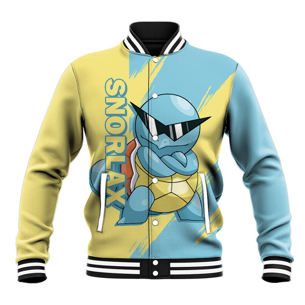 Squirtle - Anime Pokemon Baseball Jacket Ts04