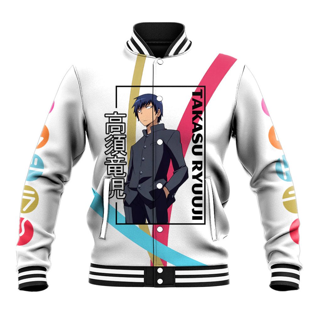 Takasu Ryuuji Baseball Jacket Toradora Anime Style Ts04