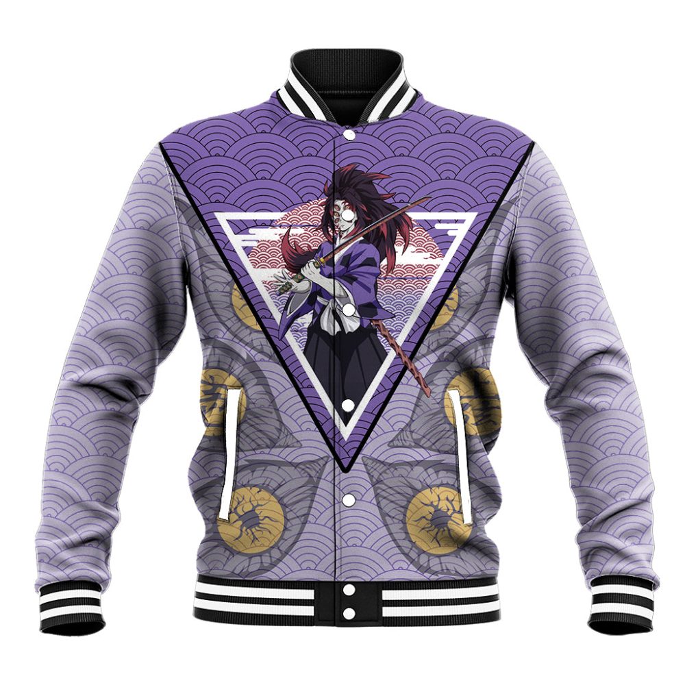 Kokushibo - Demons Slayer Baseball Jacket Anime Mix Japan Pattern Style Ts04