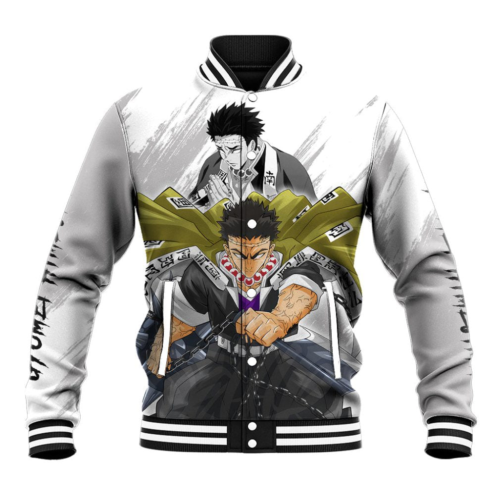 Gyomei Himejima Baseball Jacket Demon Slayer Ts04