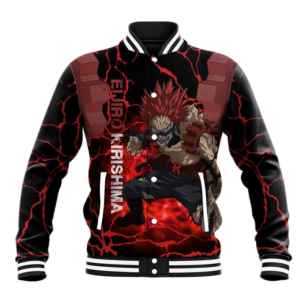 Eijirou Red Riot - My Hero Acacdemia Baseball Jacket Anime Style Ts04