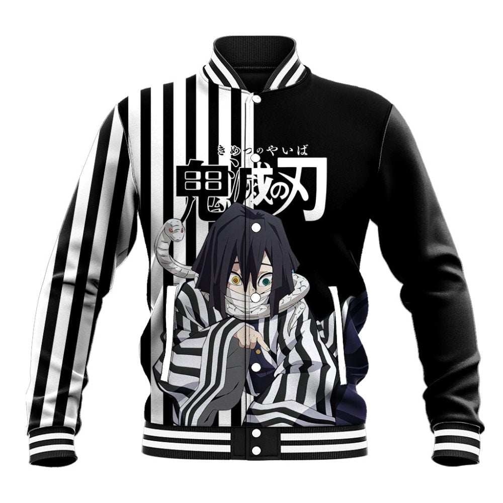 Obanai Iguro Baseball Jacket Demon Slayer Ts04