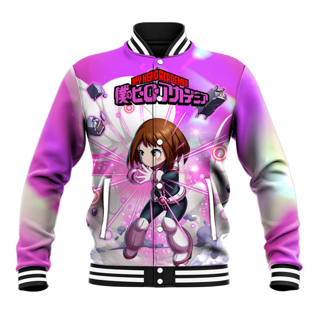Ochako Uraraka Baseball Jacket Anime Style Ts04