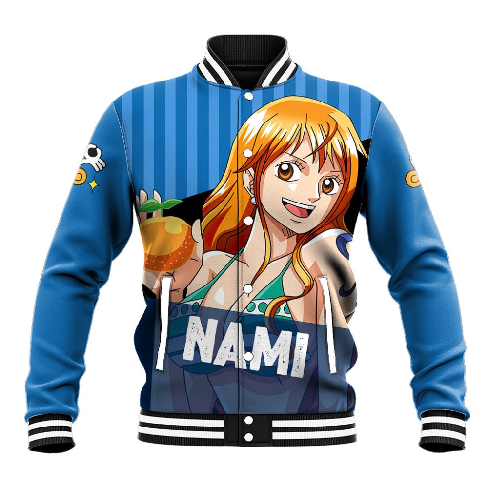 Nami - Cat Burglar Anime Baseball Jacket Ts04