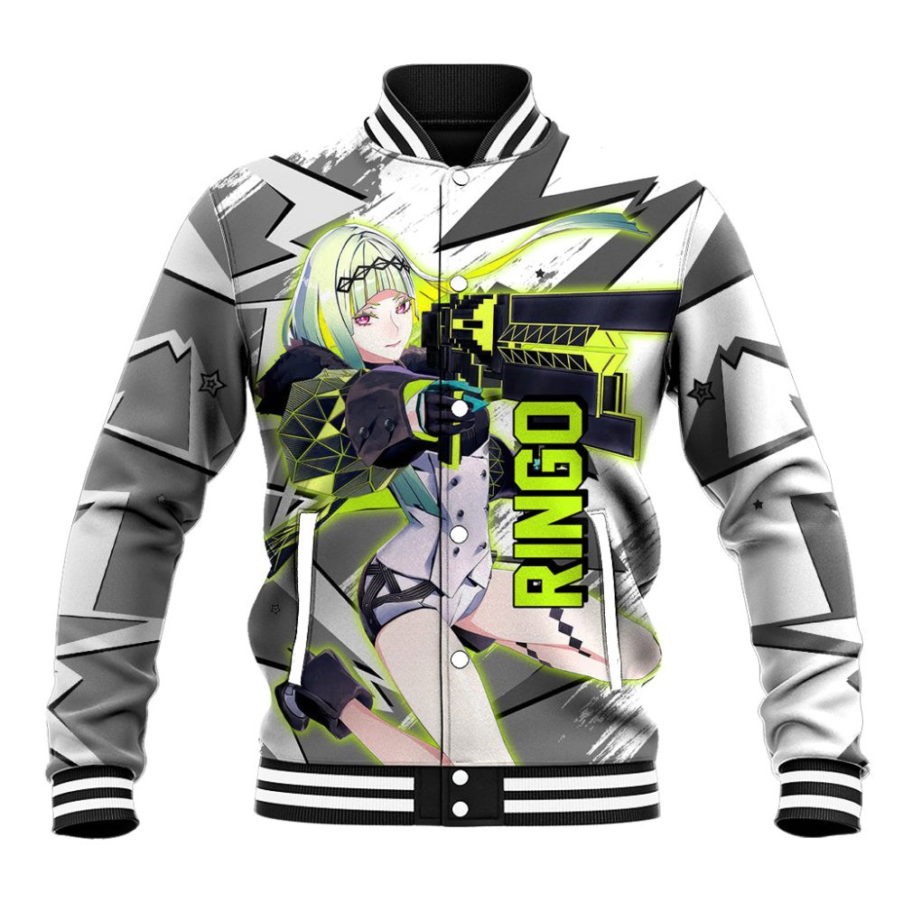 Ringo Persona Baseball Jacket Anime Mix Polygon Cyber Style Ts04