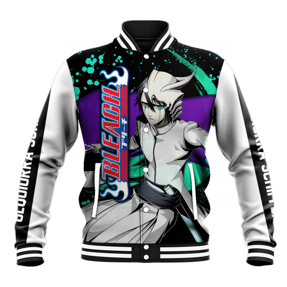 Ulquiorra Schiffer Baseball Jacket Bleach Ts04