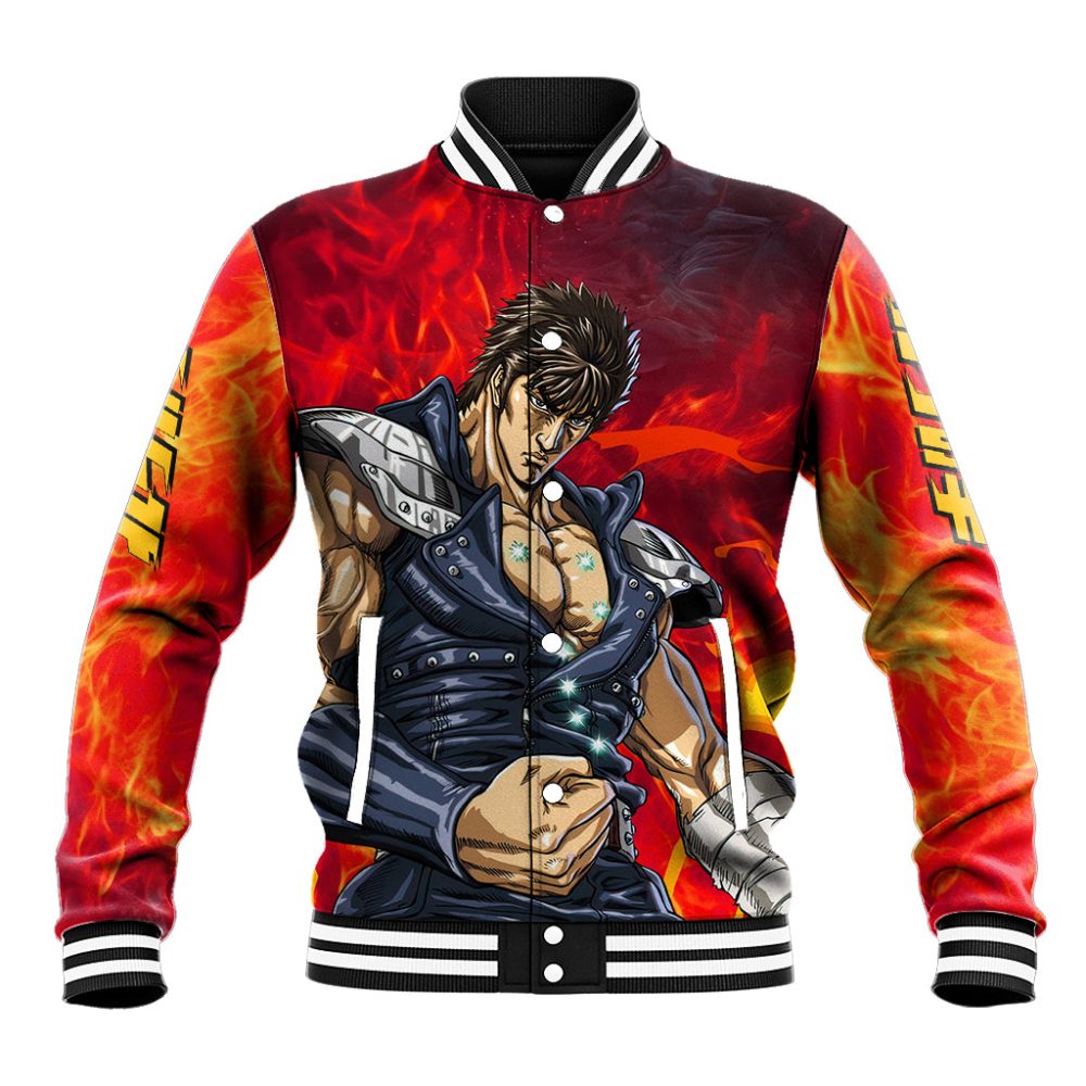 Fist Of The North Baseball Jacket Anime Style Ts04