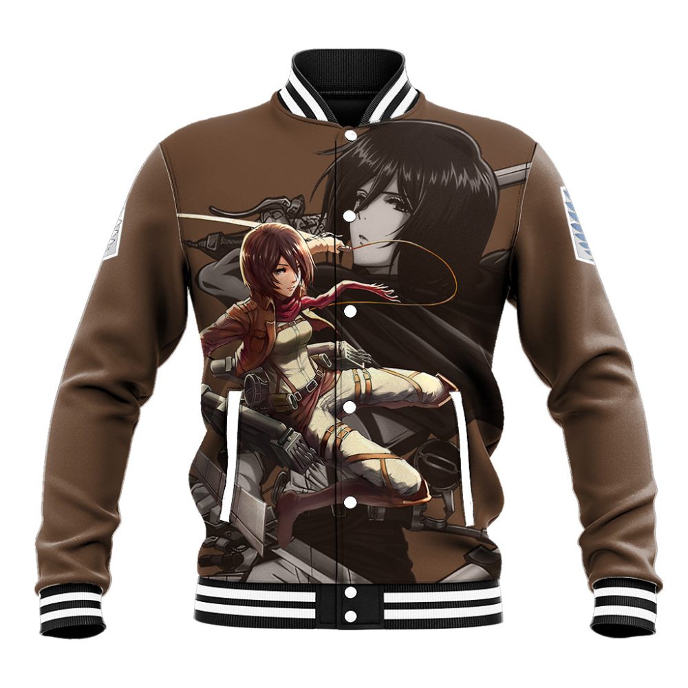 Mikasa Ackerman Baseball Jacket Attack On Tittan Ts04