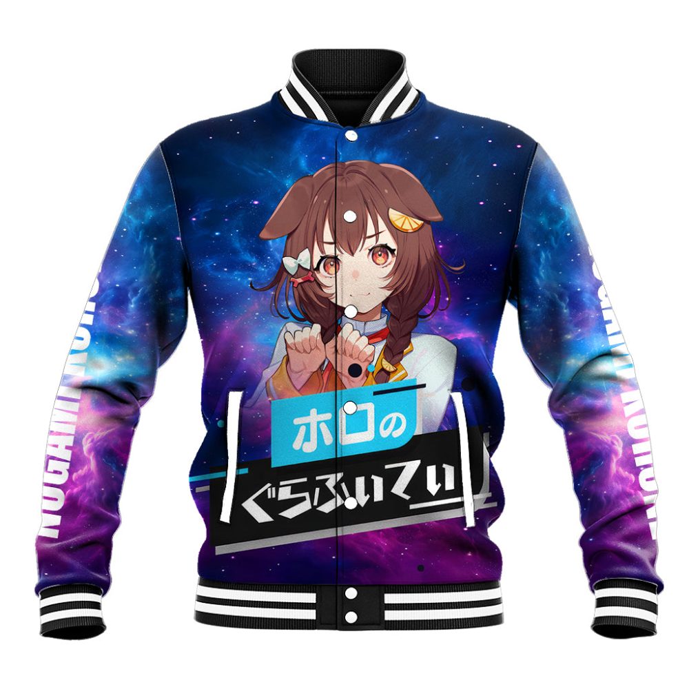 Inugami Korone Holo Live Baseball Jacket Galaxy Style Ts04