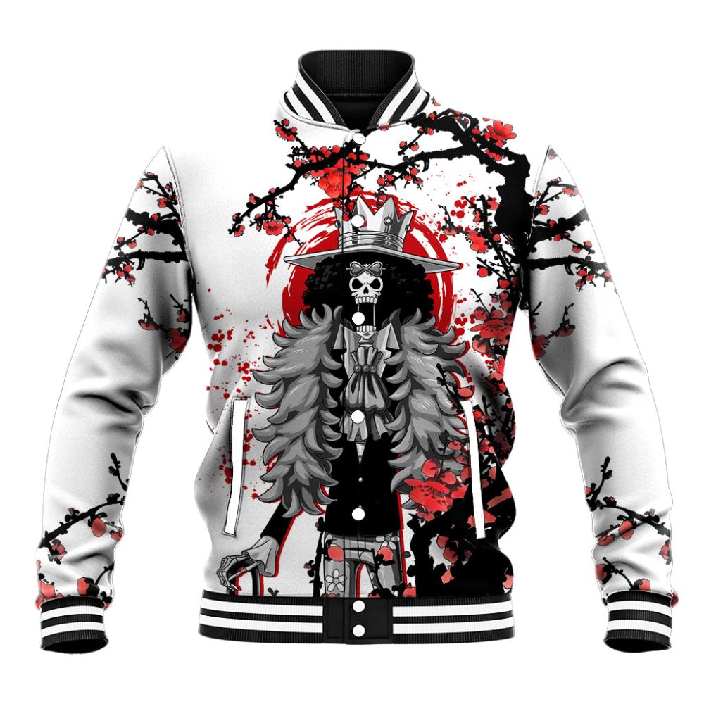 Brook - Japan Style Anime Baseball Jacket Ts04