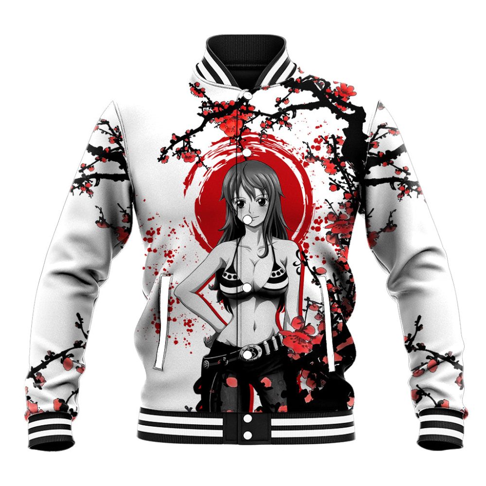 Nami - Japan Style Anime Baseball Jacket Ts04