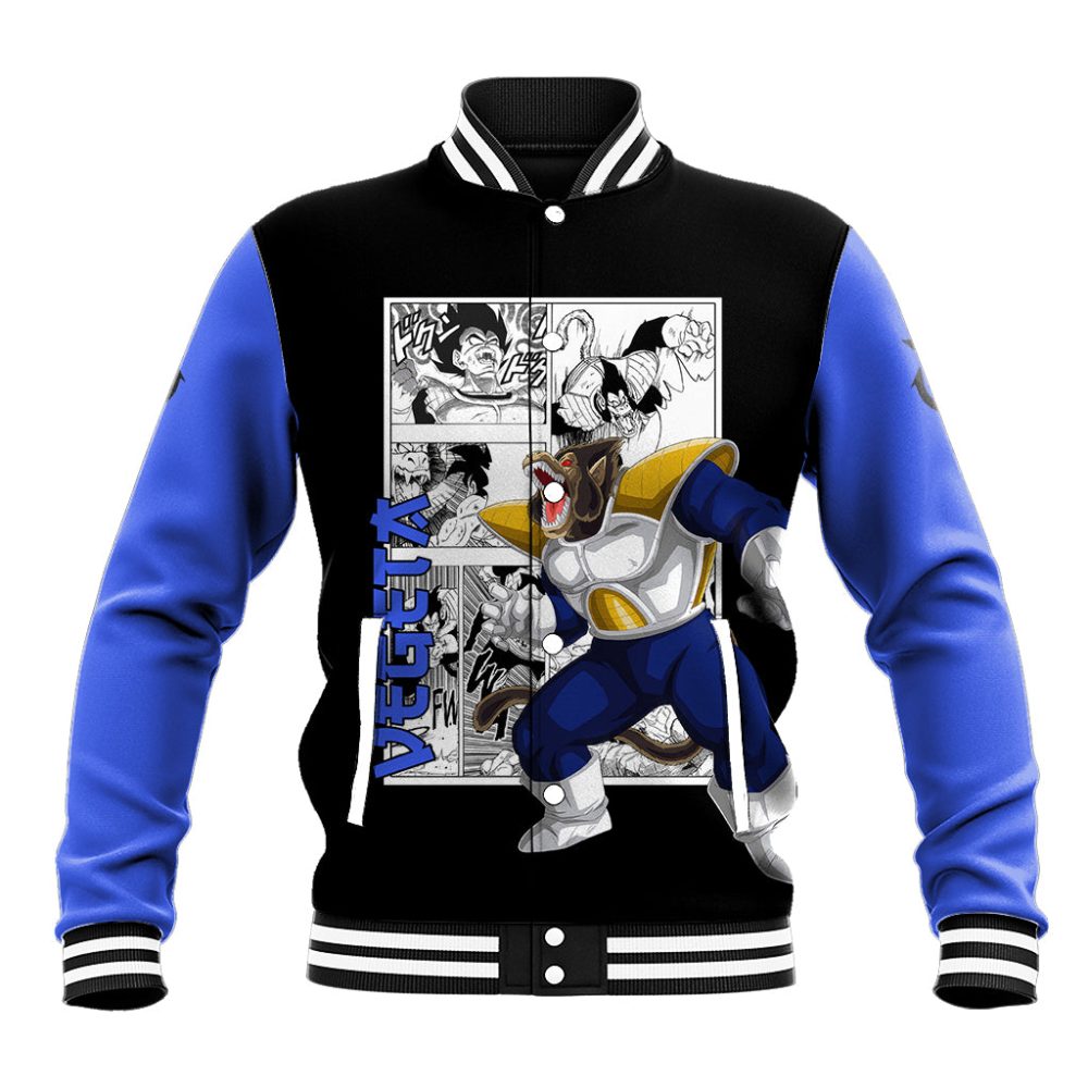 Vegeta Great Ape Baseball Jacket Dragon Ball Mix Anime Manga Ts04