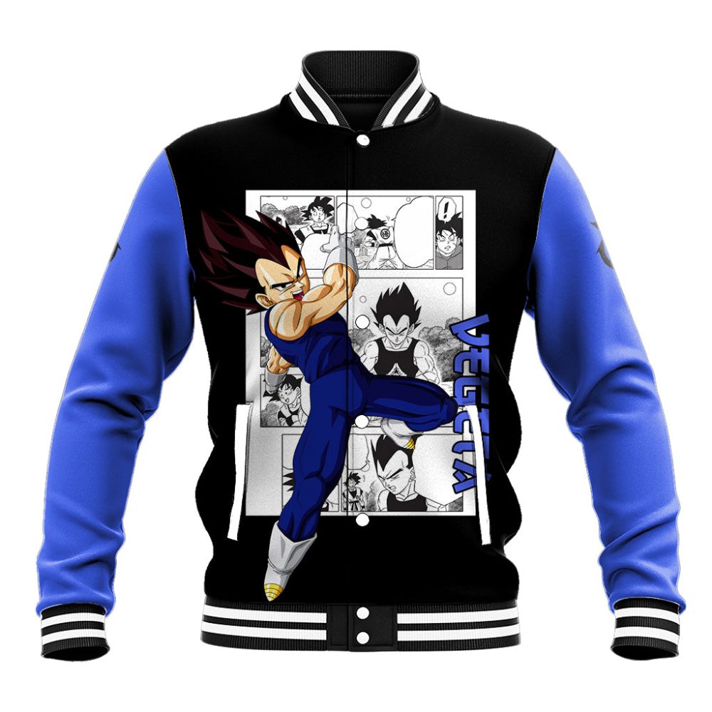 Vegeta Baseball Jacket Dragon Ball Mix Anime Manga Ts04