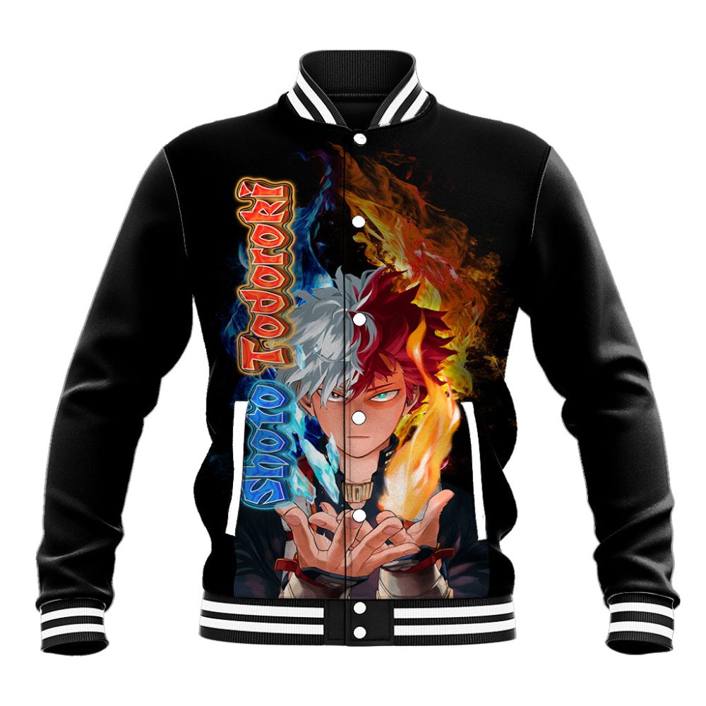 Shoto Todoroki - My Hero Academia Baseball Jacket Anime Style Ts04