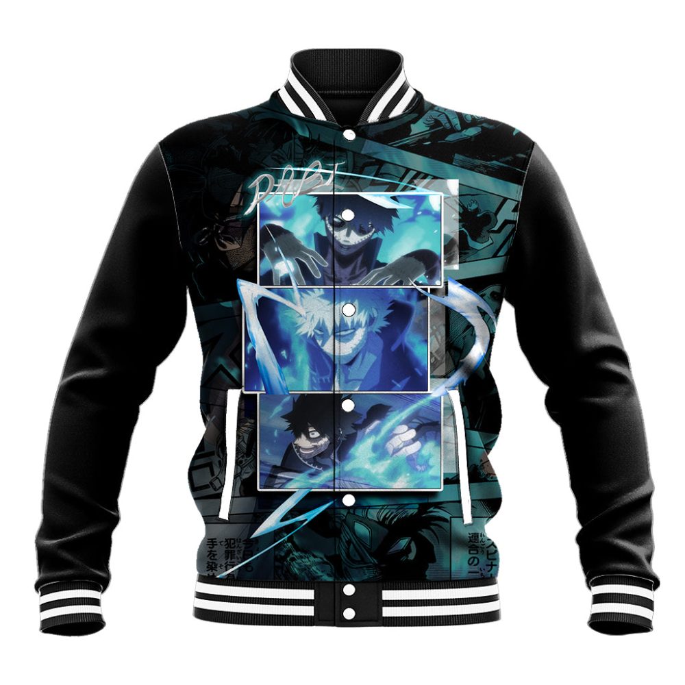 Dabi - My Hero Academia Baseball Jacket Anime Mix Manga Style Ts04
