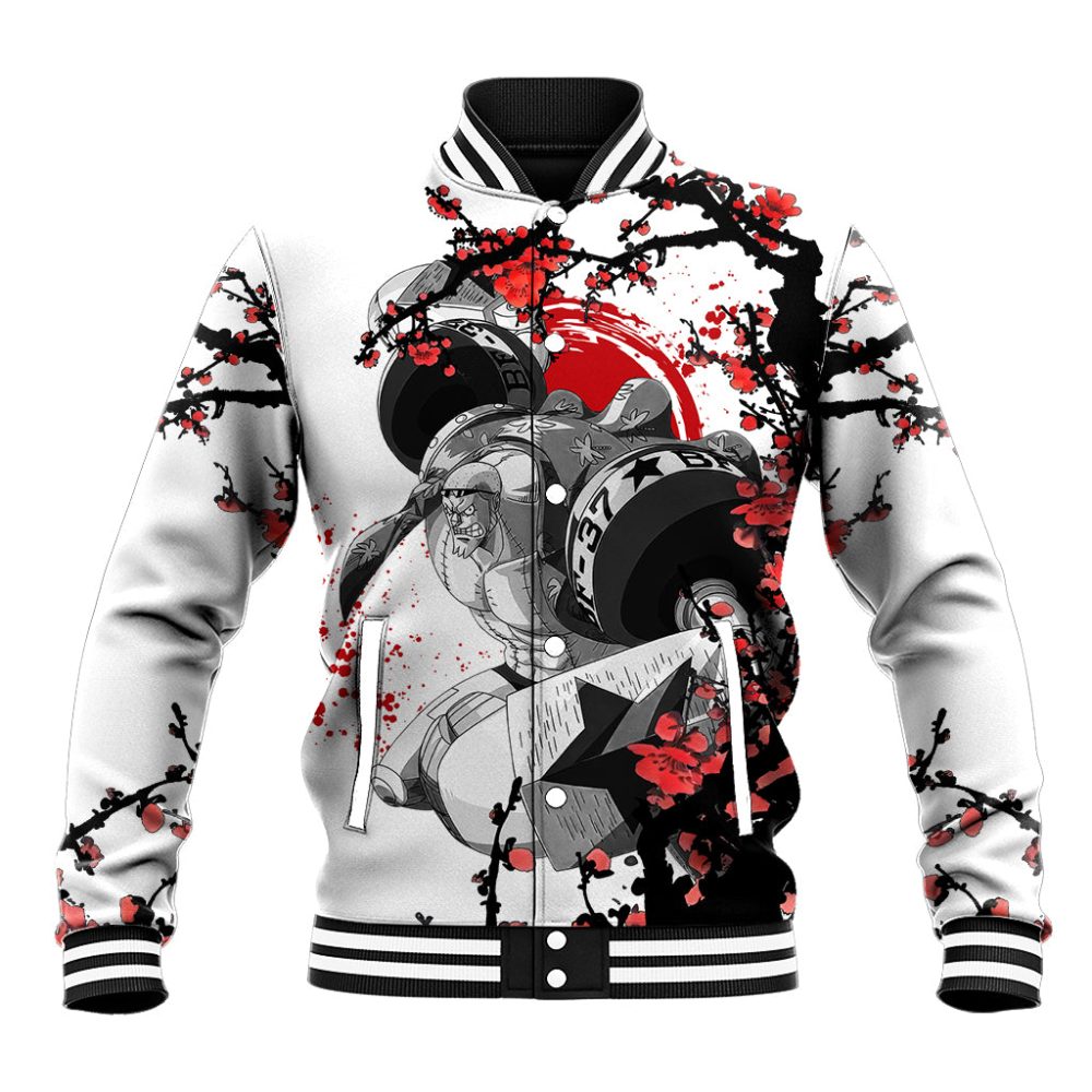 Franky One Piece Baseball Jacket Anime Mix Manga Japan Style Ts04