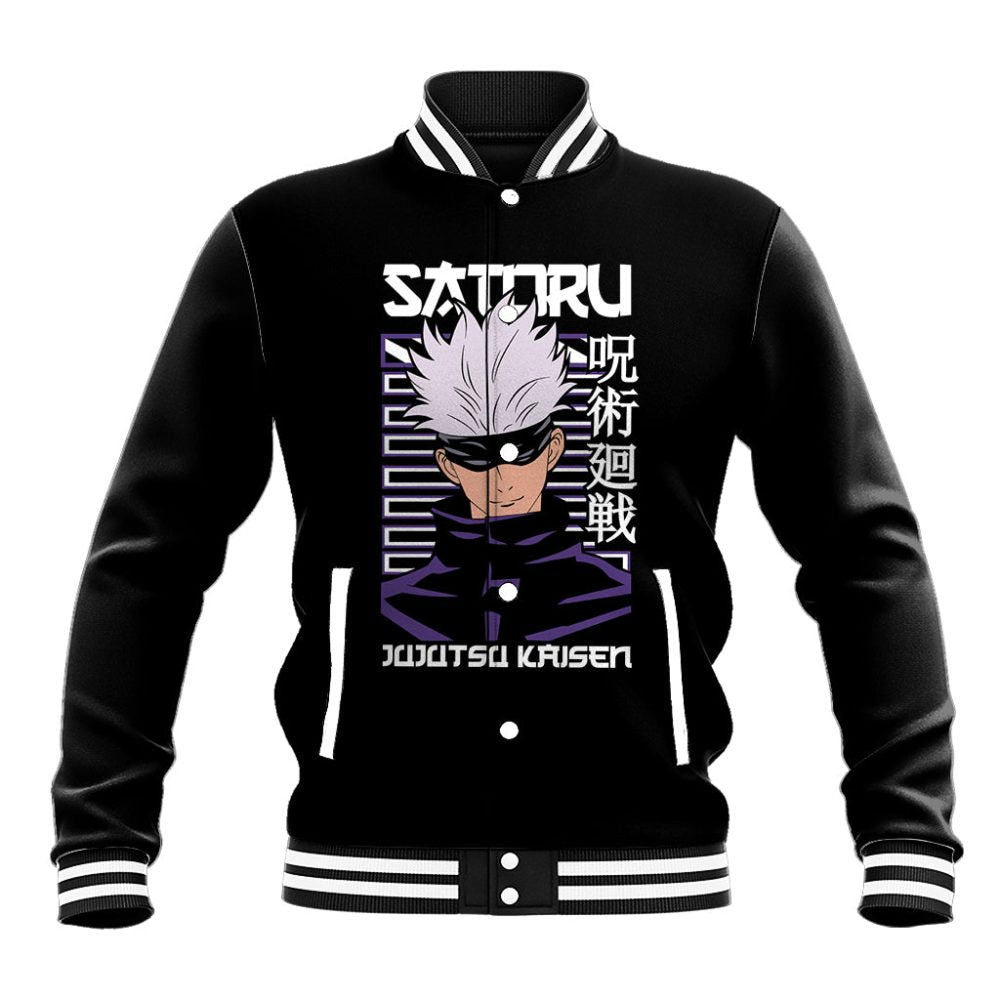 Gojo Satoru Jujutsu Kaisen Baseball Jacket Anime Style Ts04