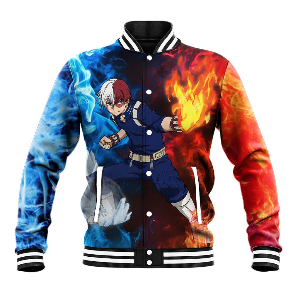 Shoto Todoroki - My Hero Academia Baseball Jacket Anime Style Ts04