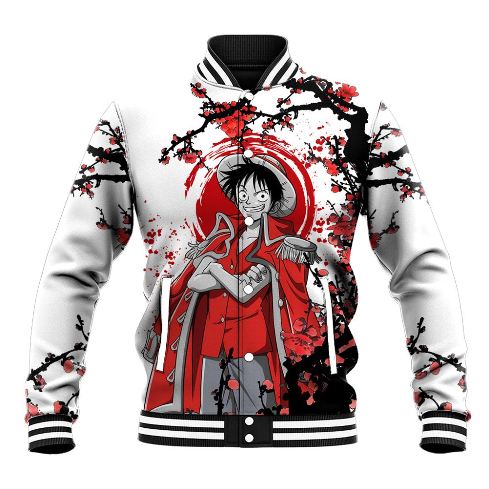 Luffy Pirate King - Japan Style Baseball Jacket Ts04