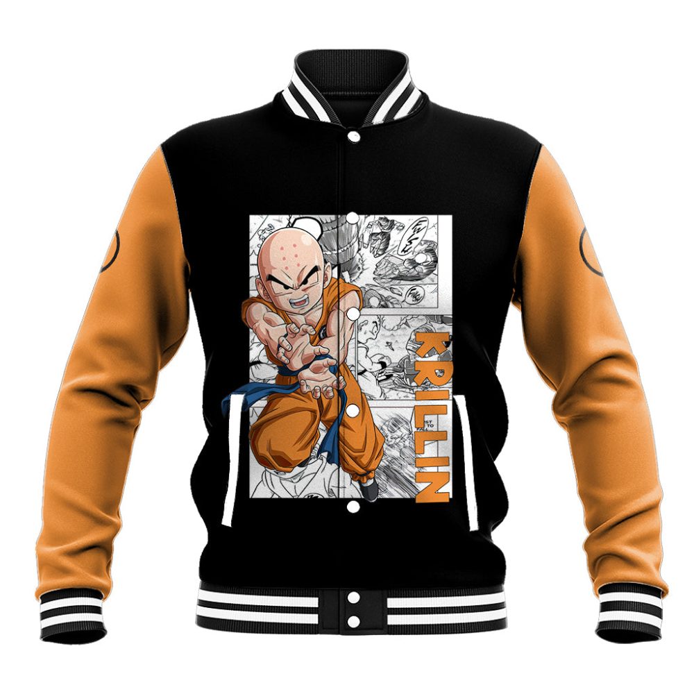 Krillin - Anime Manga Baseball Jacket Ts04