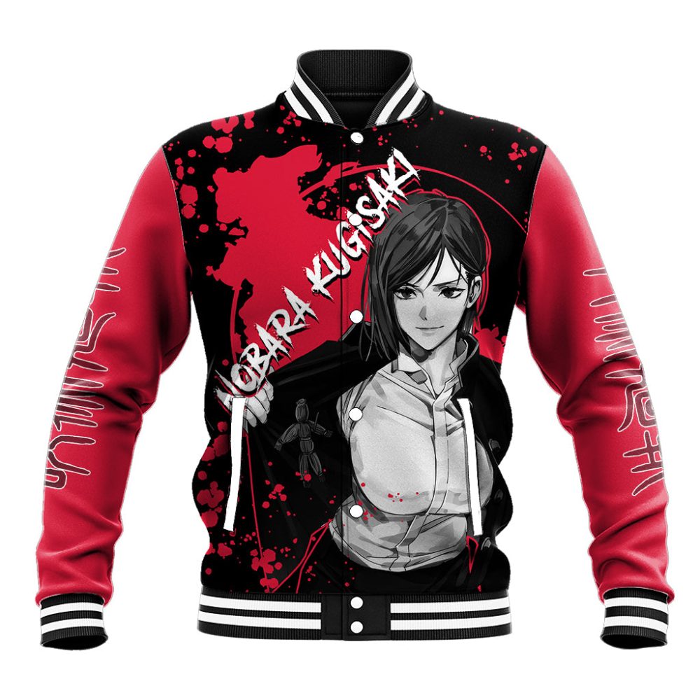 Nobara Kugisaki Jujutsu Kaisen Baseball Jacket Manga Style Art Ts04