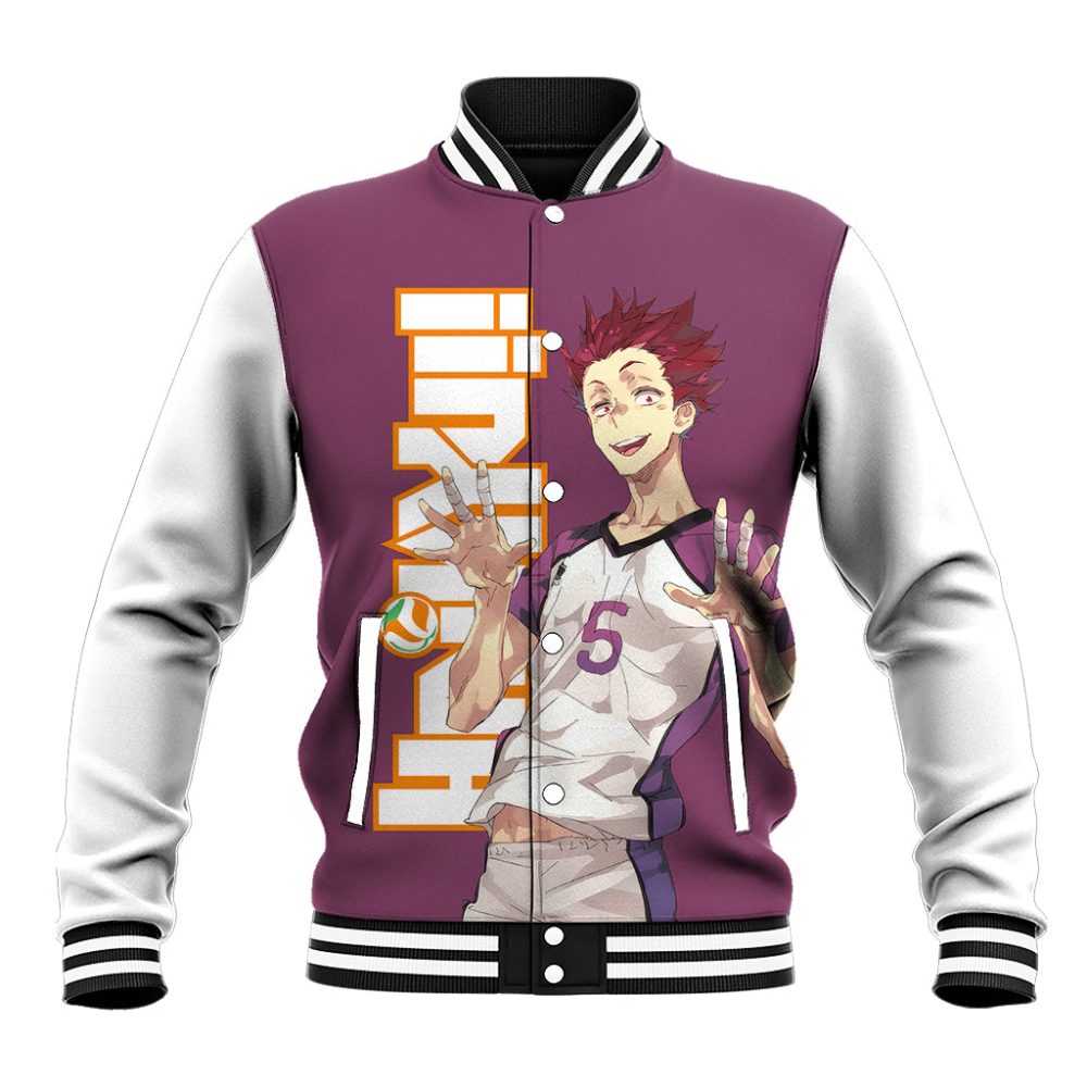 Shiratorizawa Satori Tendo Baseball Jacket Haikyu Ts04