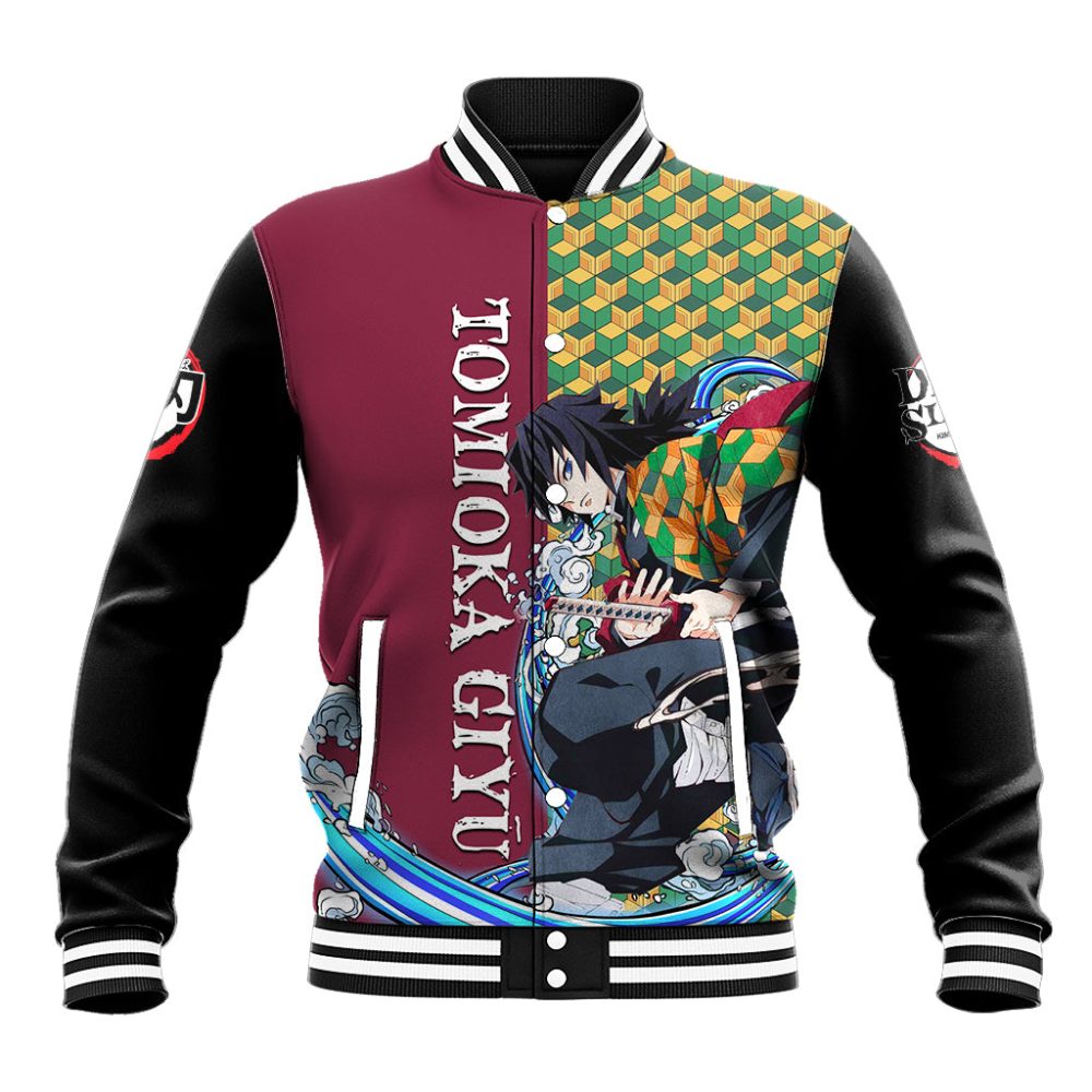 Tomioka Giy - Demon Slayer Baseball Jacket Anime Style Ts04