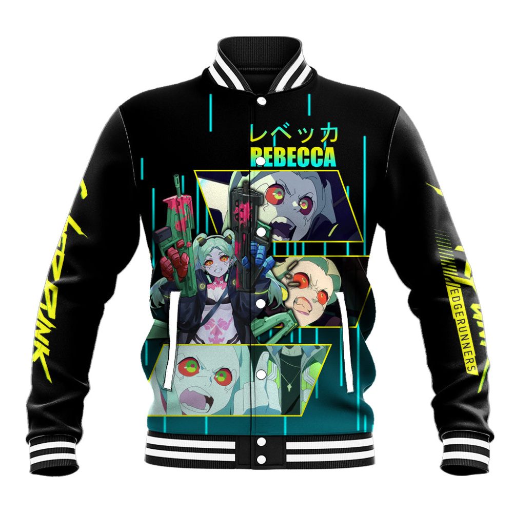 Cyberpunk Rebecca Baseball Jacket Ts04