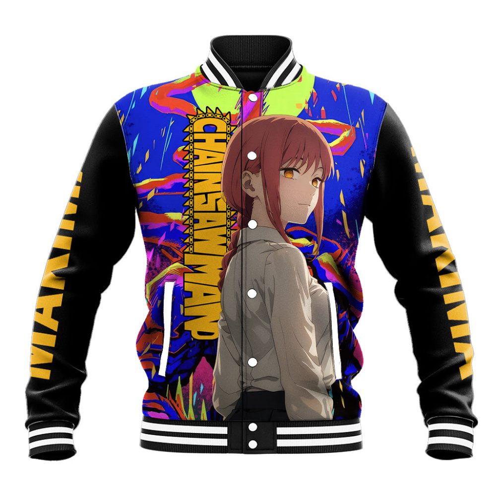 Makima Baseball Jacket Chainsaw Man Ts04