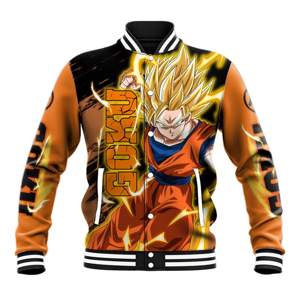 Goku Super Saiyan - Dragon Ball Baseball Jacket Ts04