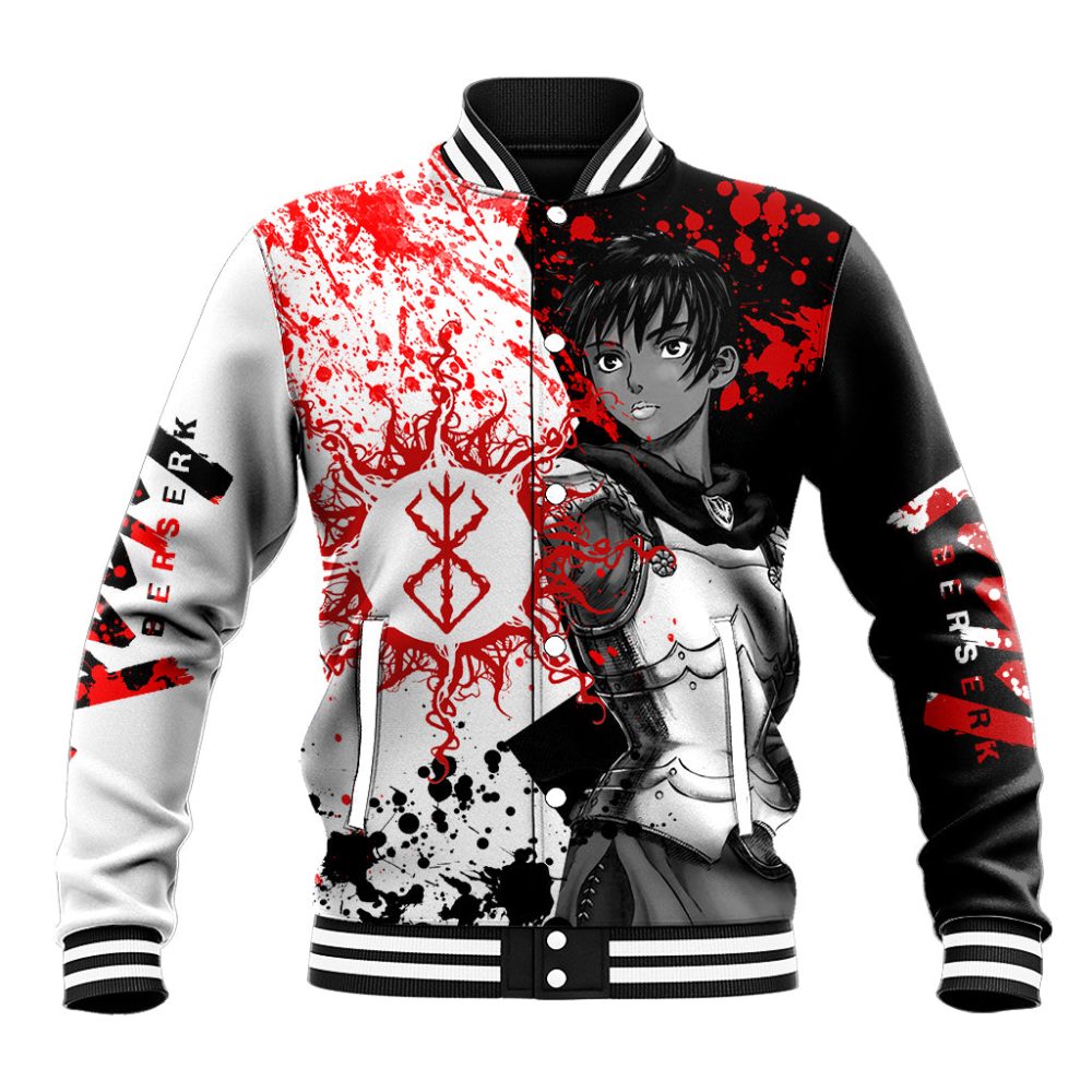 Casca Berserk Baseball Jacket Grunge Blood Style Ts04